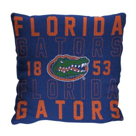 Florida OFFICIAL NCAA "Stacked" Woven Pillow; 20" x 20"