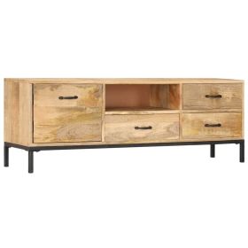 TV Stand 51.2"x11.8"x17.7" Solid Wood Mango