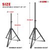 5 Core Tripod Stand Black Heavy Duty Height Adjustable 35 to 70 inches PA Monitor Holder for DJ Stand para Bocinas Includes Carry Bag SS HD 1PK BLK BA