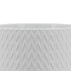 8" CHEVRON PLANTER W/ STAND, WHITE