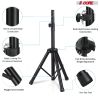 5 Core Tripod Stand Black Heavy Duty Height Adjustable 35 to 70 inches PA Monitor Holder for DJ Stand para Bocinas Includes Carry Bag SS HD 1PK BLK BA