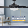 Clancy 52" Matte Black Ceiling Fan with Light, 5 Blades, Remote & Reverse Airflow