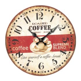 Simple Wood Grain Digital Density Plate Clock (Option: Style 5to12 Inch)