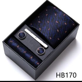 Men's Business Formal Tie Six-piece Set Gift Box (Option: 12635 HB170)