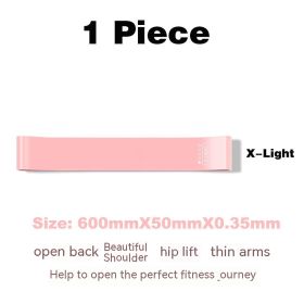 Yoga Belt Elastic Band Fitness (Option: Light Pink)