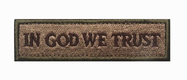 Mini Long Chest Bar Armband Magic Hat Chapter (Option: IN GOD WE TRUSTmud-1PCS)