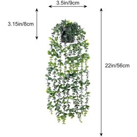 Plant Eucalyptus Indoor And Outdoor Decoration By Fake Bonsai (Option: Double Green Spray White)