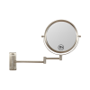 8-inch Wall Mounted Makeup Vanity Mirror, 1X / 10X Magnification Mirror, 360° Swivel with Extension Arm