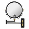 8-inch Wall Mounted Makeup Vanity Mirror, 1X / 10X Magnification Mirror, 360° Swivel with Extension Arm