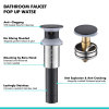 Sink Drain Stopper Bathroom 1.75 In;  Pop-Up Drain Stainless Steel With Overflow Anti-Clogging