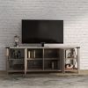 WESOME 68" TV Stand Wood Metal TV Console Industrial Entertainment Center Farmhouse With Storage Cabinets and Shelves, Multiple Color Options